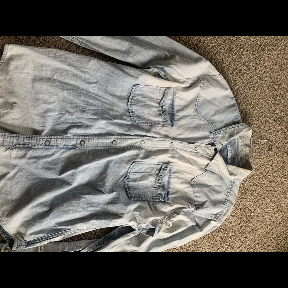 Denim button up shirt